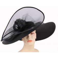 Mujer&apos;s Church Hat  Wide brim derby Hat  Black  Royal  Red  White  4267  eb-71179658